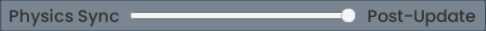 The manual physic sync toggle.